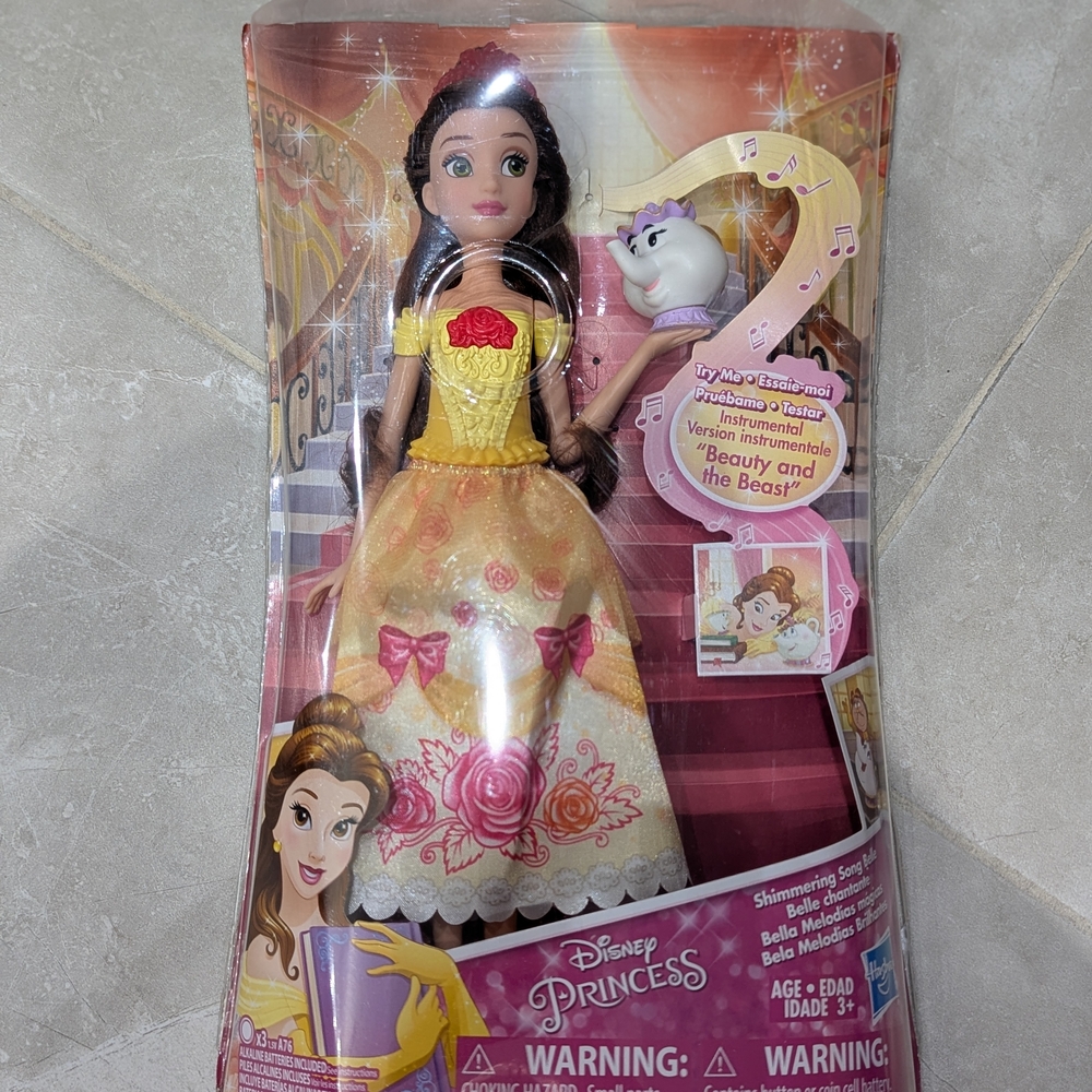 2/$40 Hasbro Belle Doll with Golden Gown